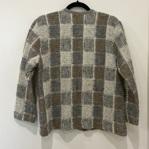 Koret Career Petites Union Made Vintage Lambswool Blend Cardigan Sweater Size SP - Picture 8 of 13